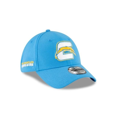 Blue Los Angeles Chargers Hat - New Era NFL Logo Mix 39THIRTY Stretch Fit Caps USA9024318